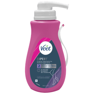 Veet Expert Crème Dépilatoire Peaux Sensibles - Corps & Jambes, 400ml | Veet