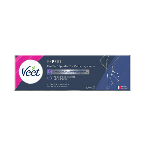 Veet Expert Crème dépilatoire – Jambes & Corps, 100ml | Veet